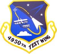 4950TH TEST WING insignia