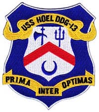 USS HOEL insignia