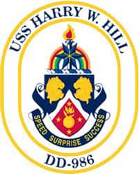 USS HARRY W HILL insignia