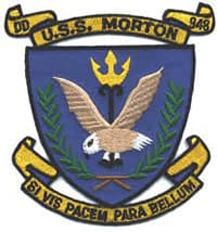 USS MORTON insignia