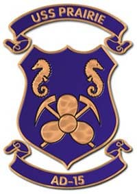 USS PRAIRIE AD15 insignia