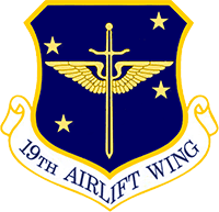 19th Airlift Wing insignia