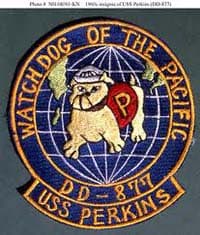 USS PERKINS DD877 insignia