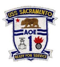 USS SACRAMENTO AOE-1 insignia